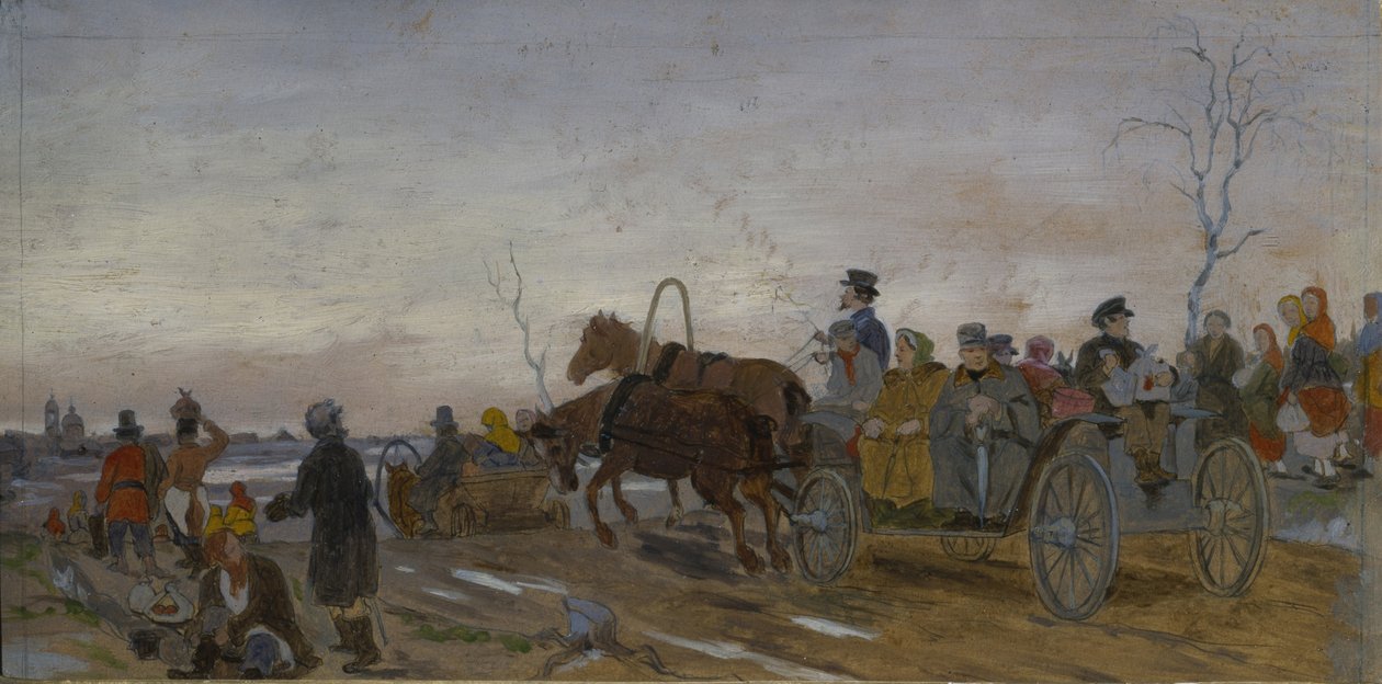 Sabato Santo sera, fine 1860s-inizio 1870s da Vasili Grigorevich Perov