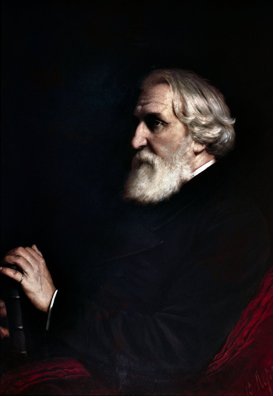Ritratto di Ivan Sergeyevich Turgenev da Vasili Grigorevich Perov