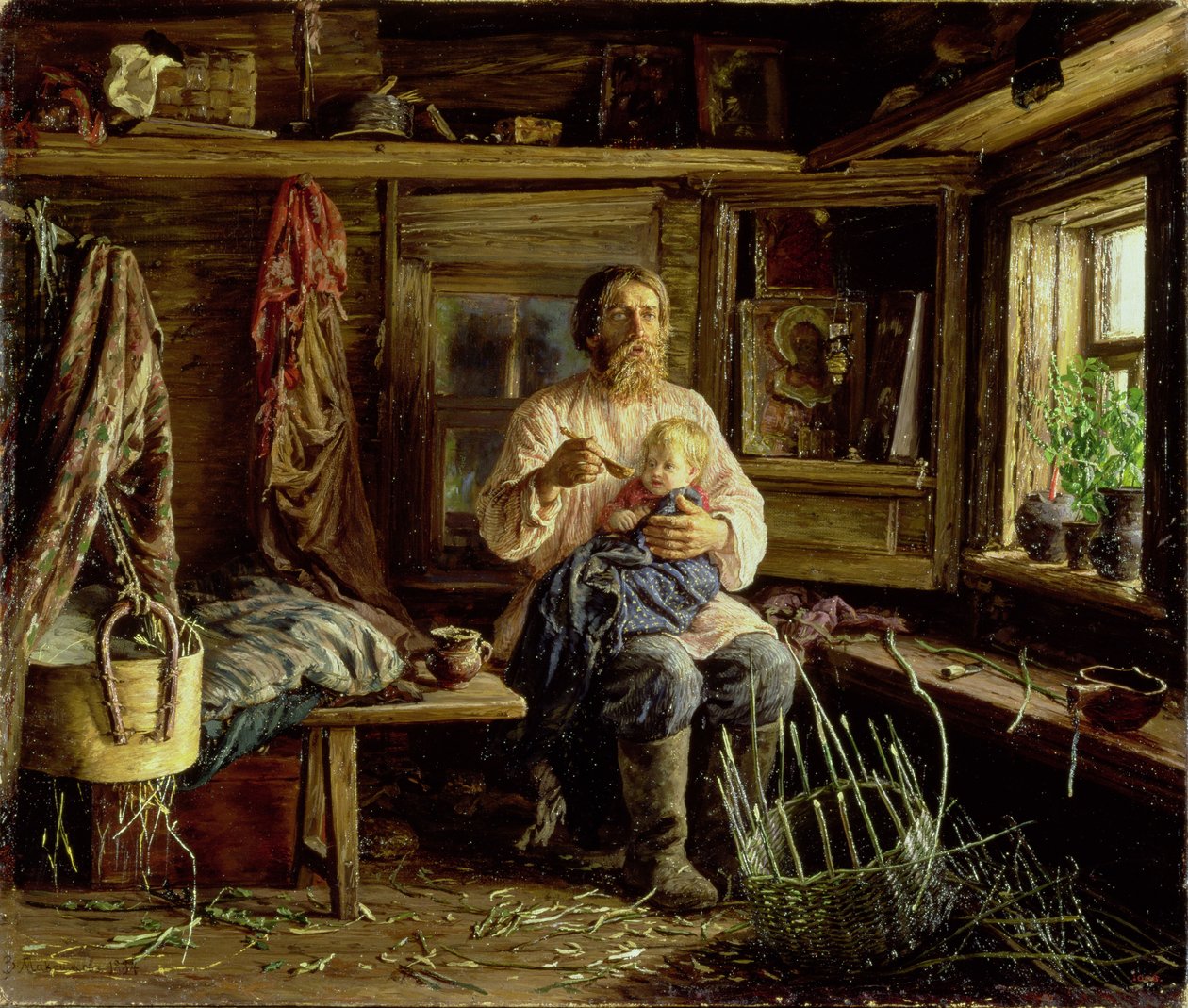 Il marito cieco, 1884 da Vasili Maksimovich Maksimov
