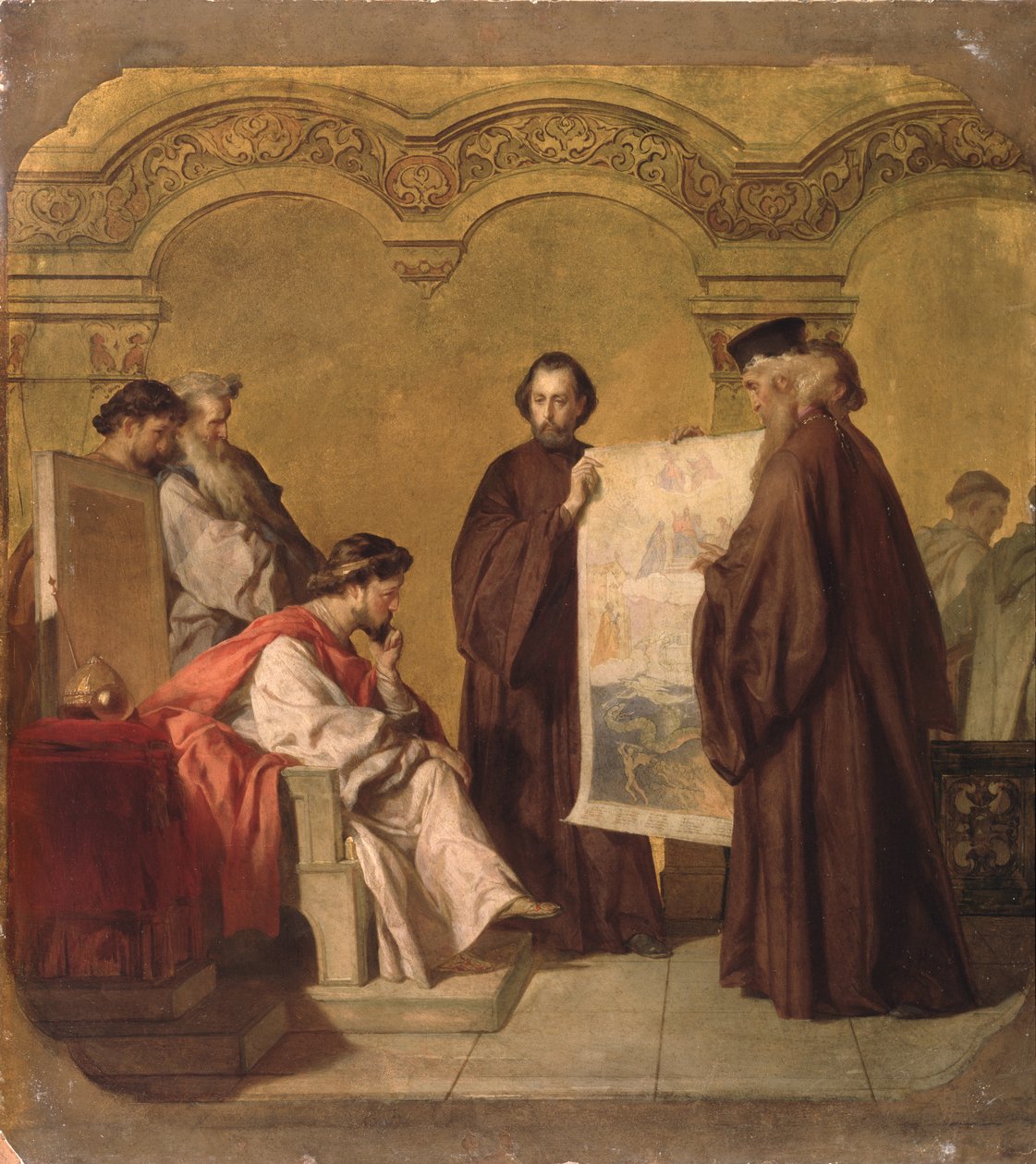 Il Granduca Vladimir riceve gli ambasciatori da Vasili Petrovich Vereshchagin