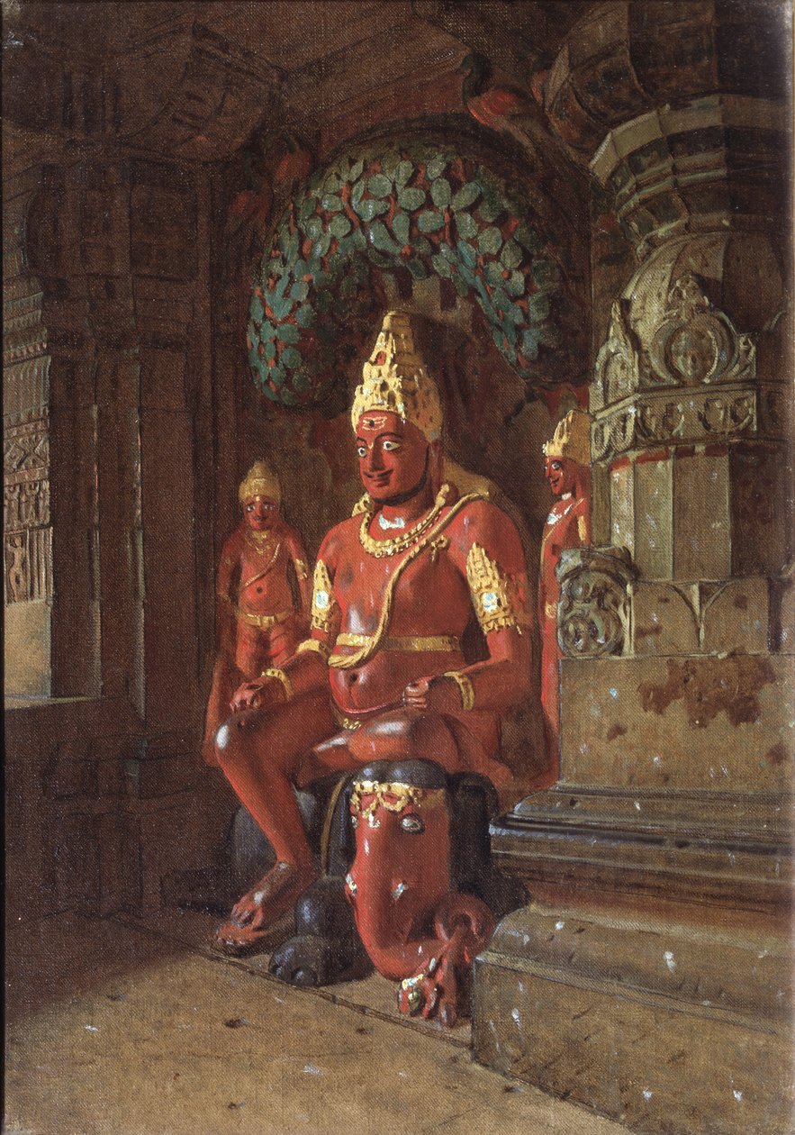 Statua di Vishnu nel tempio di Indra da Vasili Vasilievich Vereshchagin