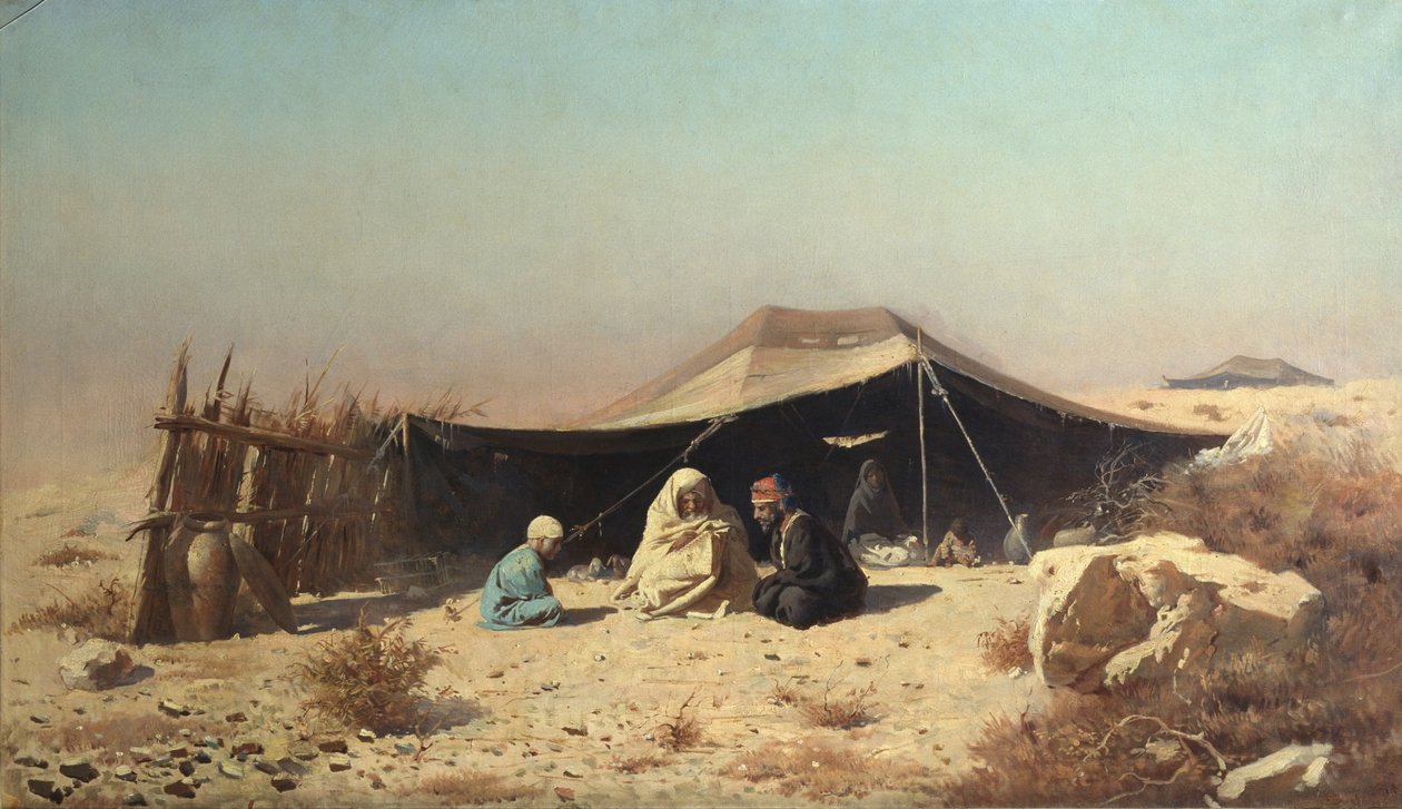 Arabi nel deserto. Studio del Corano da Vasili Vasilievich Vereshchagin