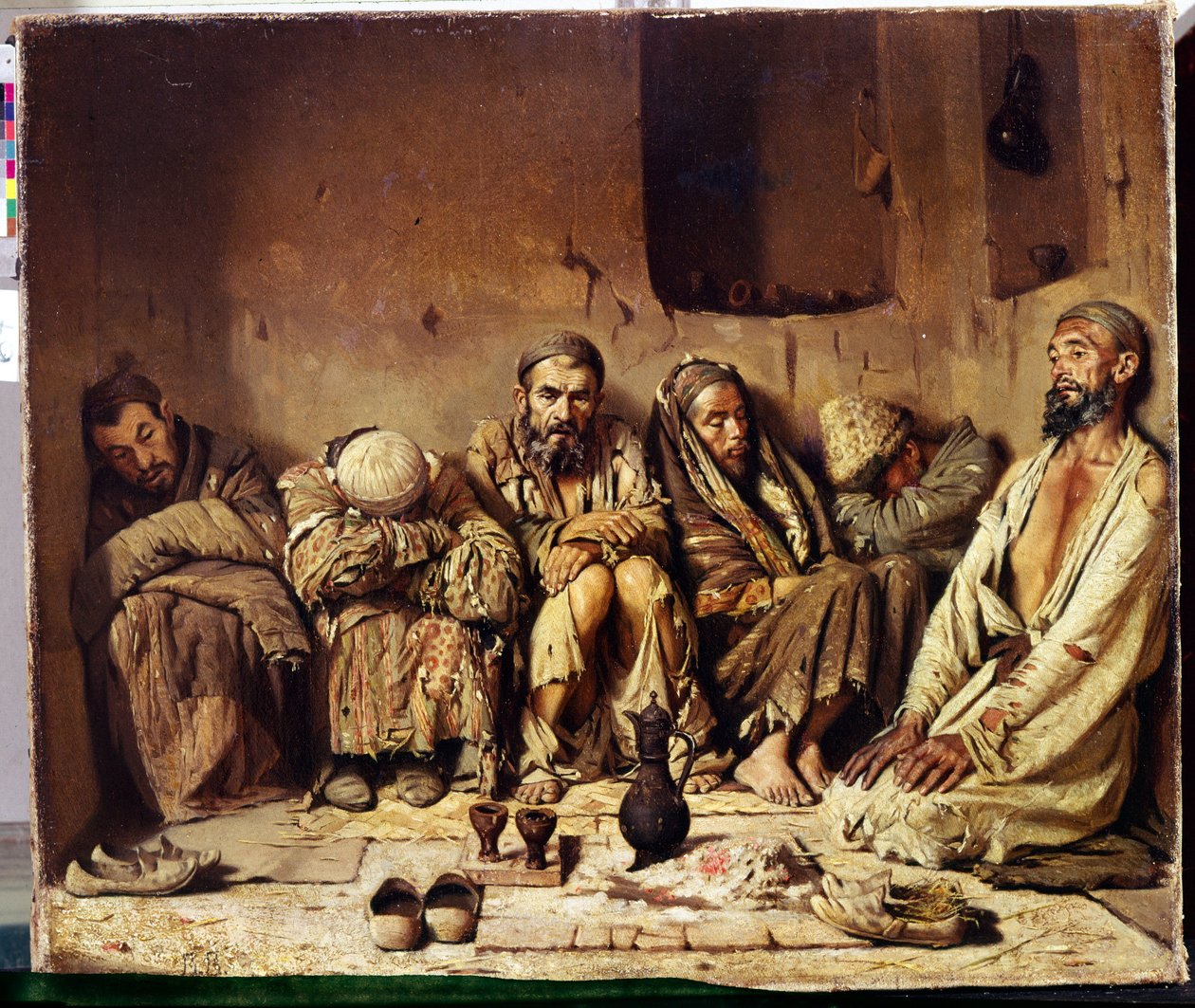 Orientalismo: fumatori di oppio da Vasili Vasilievich Vereshchagin