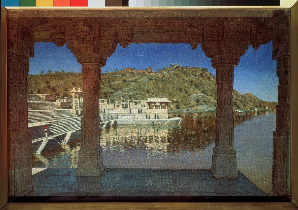 Rajasthan, sul lago a Udaipur da Vasili Vasilievich Vereshchagin