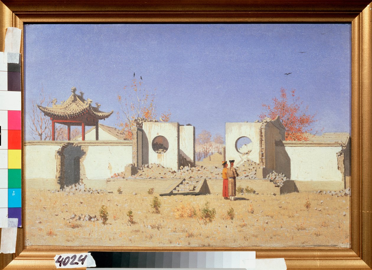 Rovina di un tempio cinese ad Akkent (Turchia) da Vasili Vasilievich Vereshchagin