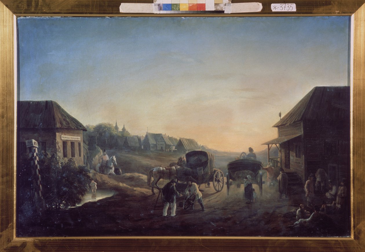 Stazione di diligenza da Vasili Vasilyevich Samoylov