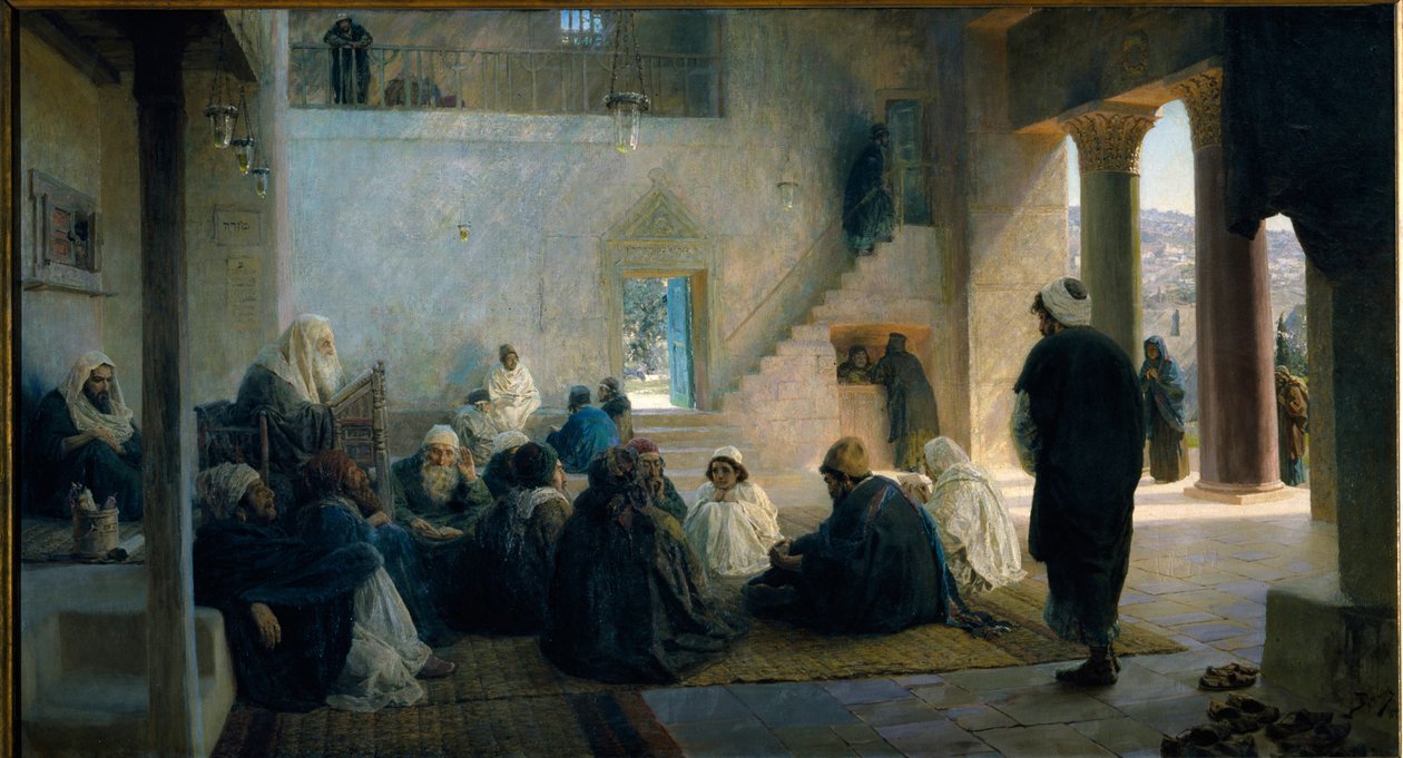 Cristo tra i dottori della legge da Vasilij Dmitrievich Polenov
