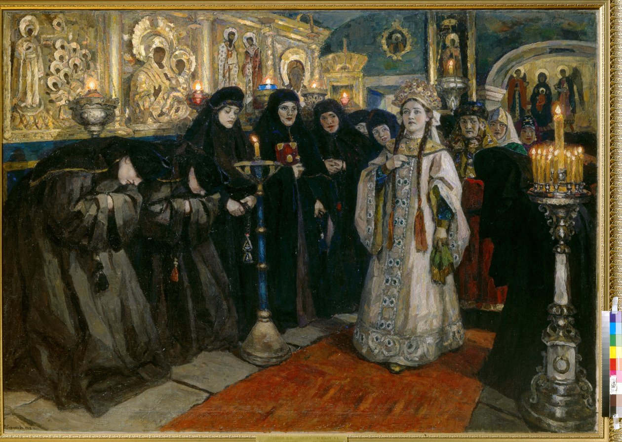 La grande duchessa visita un convento da Vasilij Ivanovic Surikov