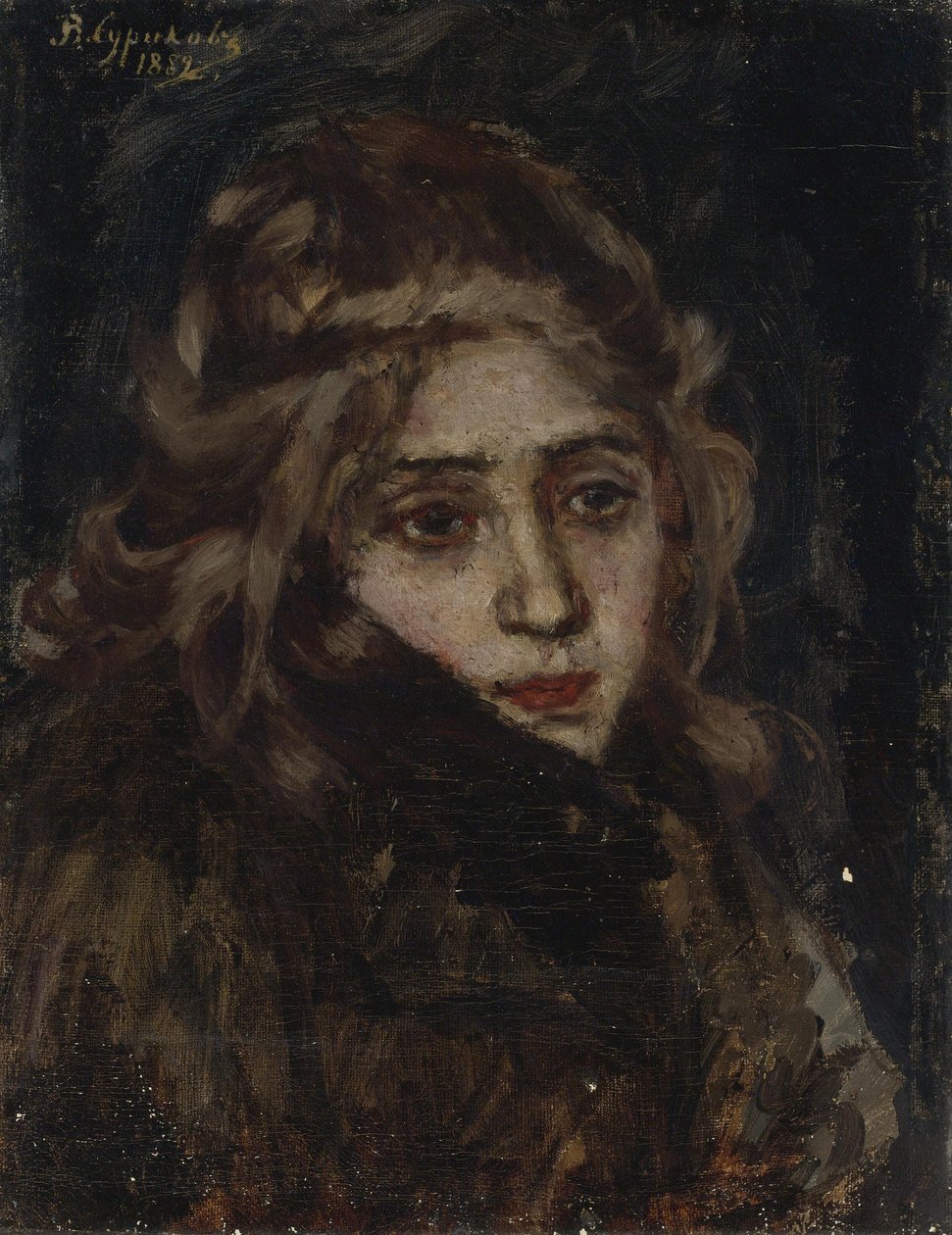 Principessa Maria Alexandrovna Menshikova. Studio per Menshikov a Berezov, 1882 da Vasilij Ivanovic Surikov
