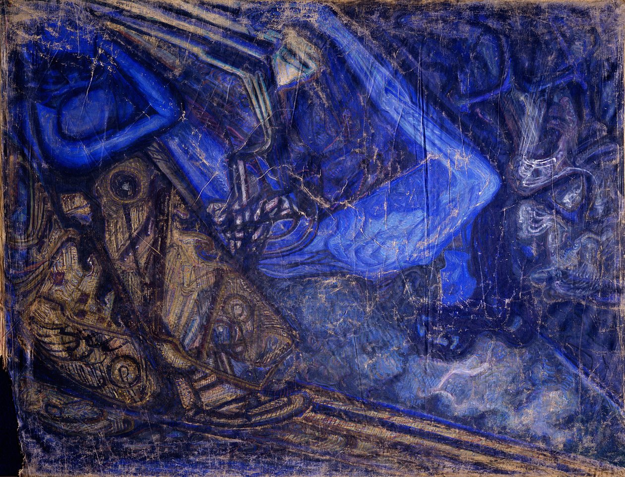 Lutto per la morte di Michail Vrubel, 1910-1911 da Vasily Ivanovich Denisov