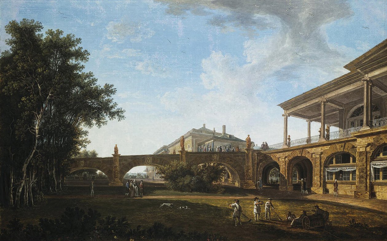 Rampa della Galleria Cameron nel parco di Tsarskoye Selo da Vasily Petrovich Petrov