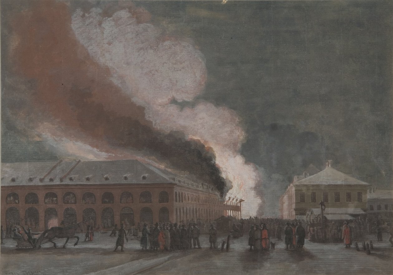 Incendio nelle file del commercio del sale da Georg Wilhelm Timm
