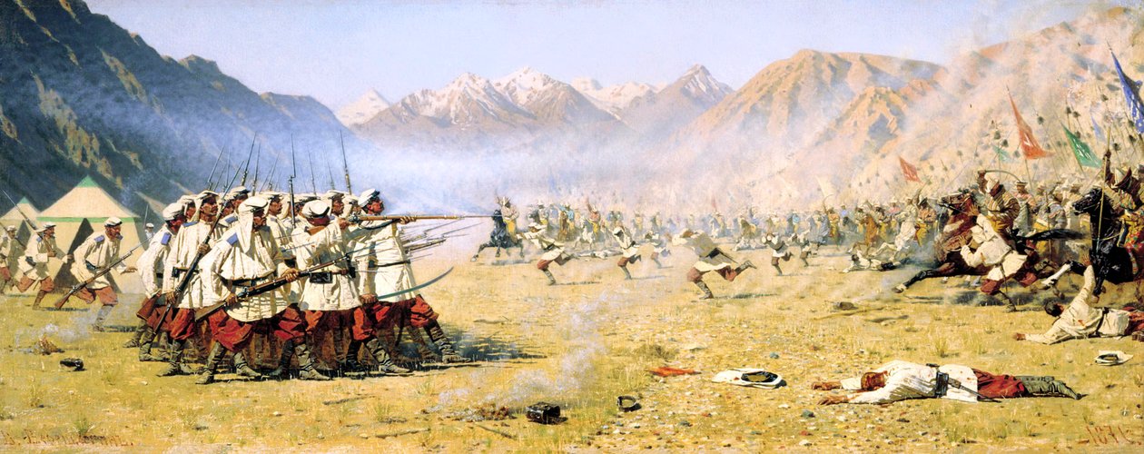 Un attacco improvviso, 1871 da Vasily Vereshchagin
