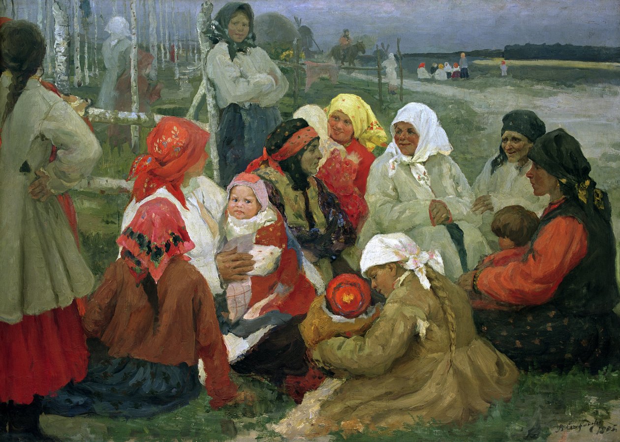 Donne contadine, 1905 da Vassa Epifanova