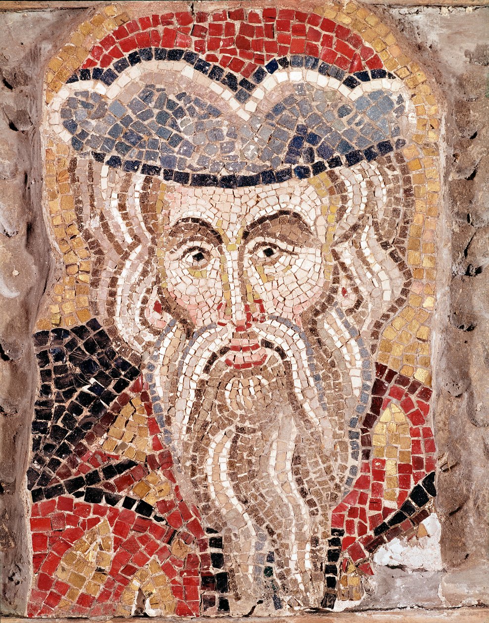 Testa di un profeta (mosaico) da Veneto Byzantine School