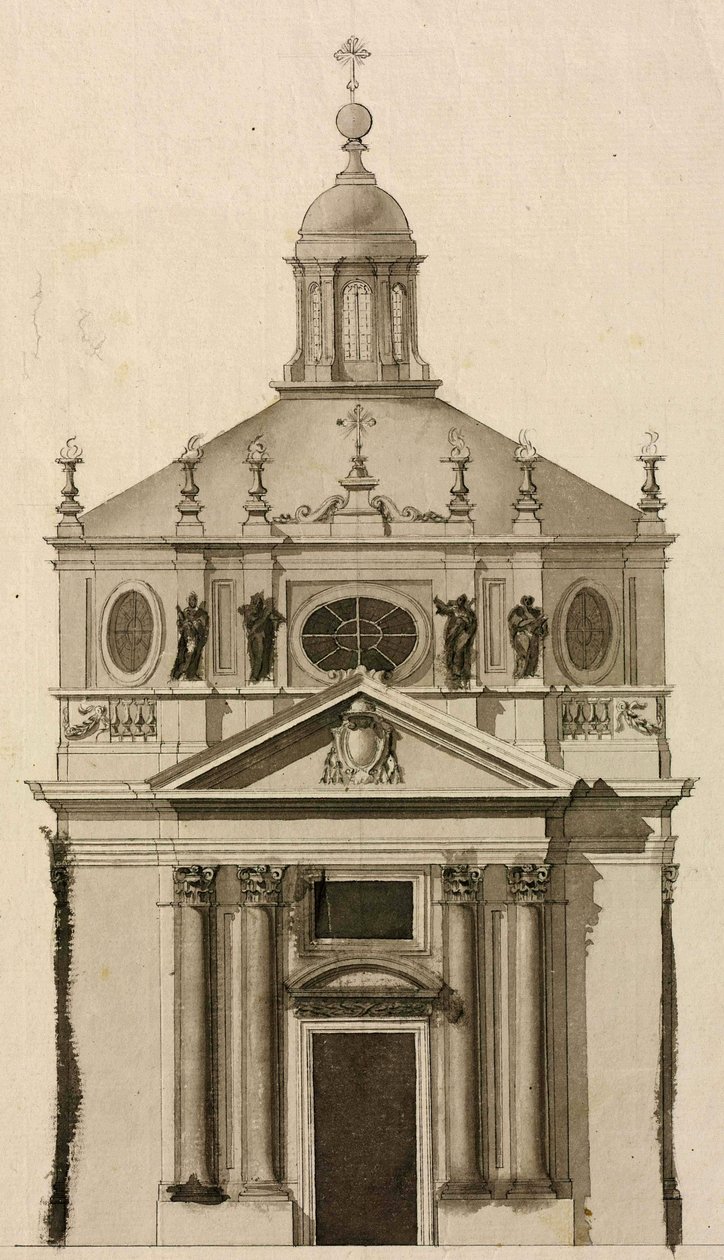 Facciata principale del Sagrario della Cattedrale di Jaén (Spagna) da Ventura Rodríguez