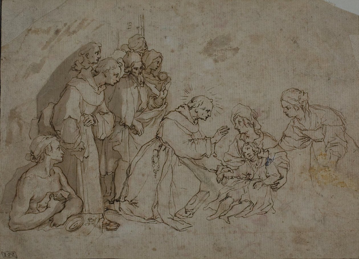 Studio per il miracolo di San Bernardino da Siena da Ventura Salimbeni