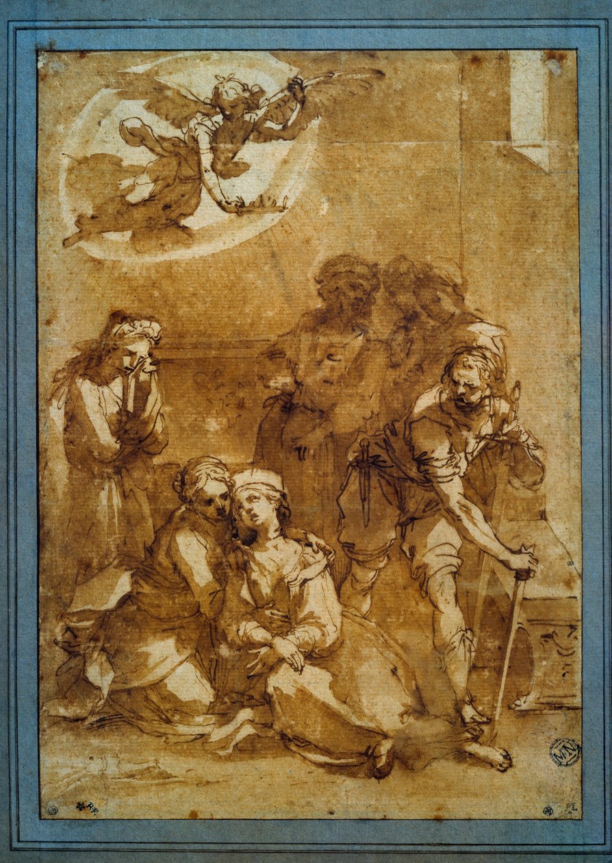La morte di Santa Cecilia (dettaglio) da Ventura di Arcangelo Salimbeni