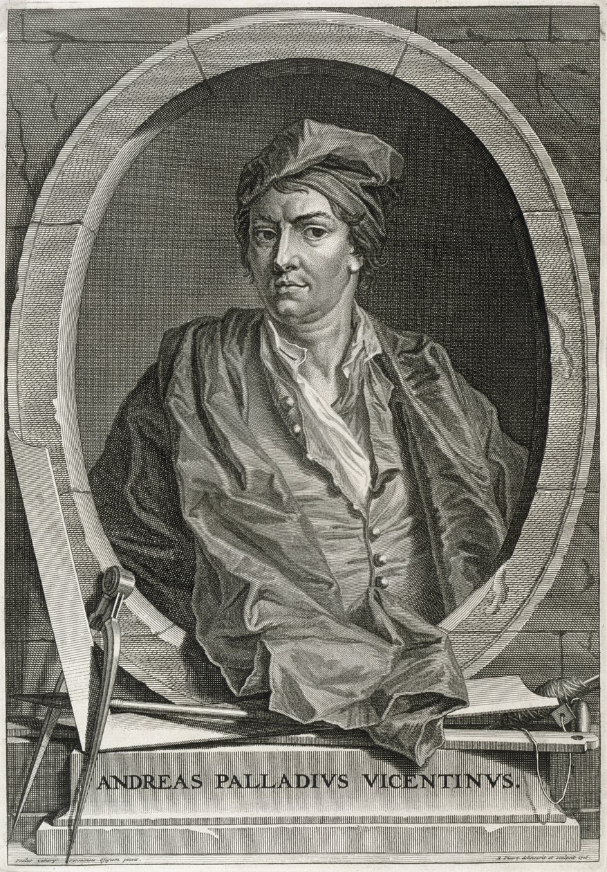 Andrea Palladio (1508-80) inciso da Bernard Picart (1673-1733) 1716 da Paolo Veronese