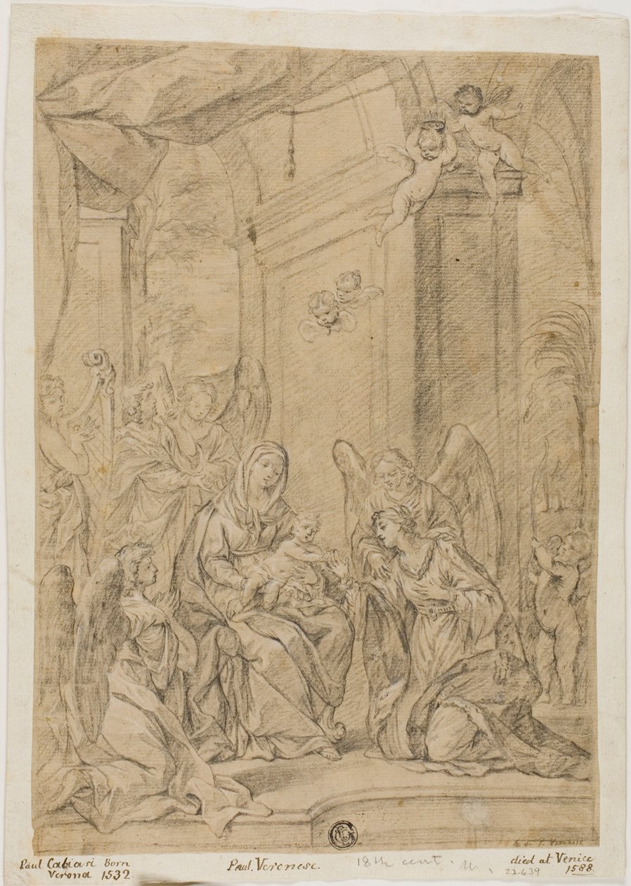 Matrimonio mistico di Santa Caterina da Veronese (Paolo Caliari)