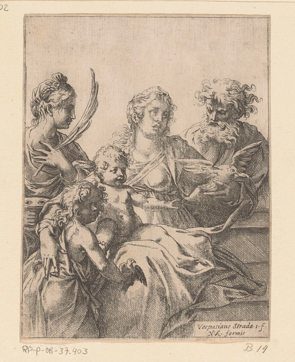Sacra Famiglia con Giovanni Battista ed Elisabetta da Vespasiano Strada