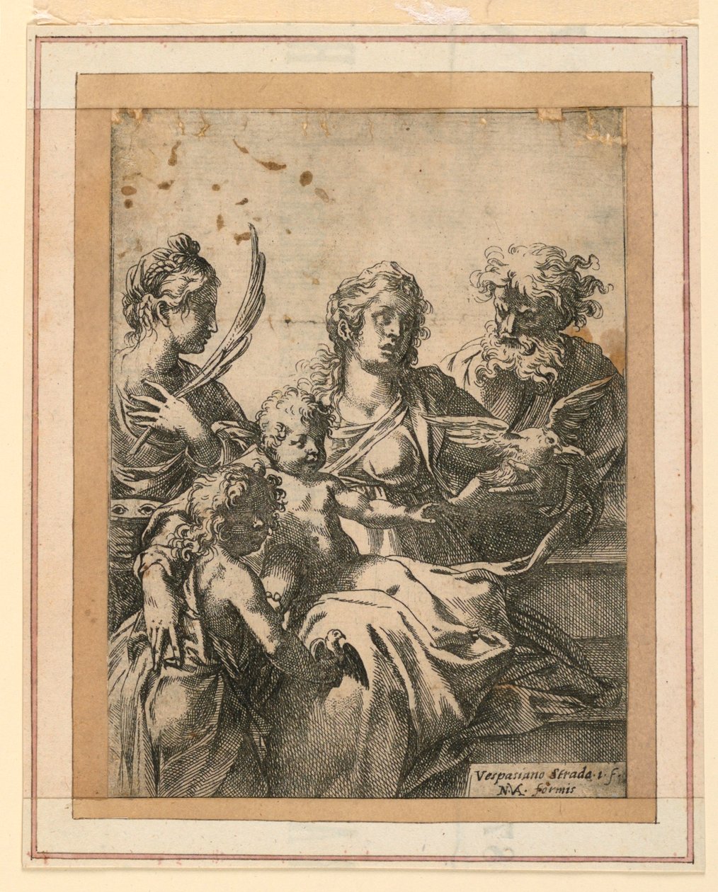 La Vergine e il Bambino con i santi Elisabetta, Giuseppe e il giovane Giovanni Battista da Vespasiano Strada