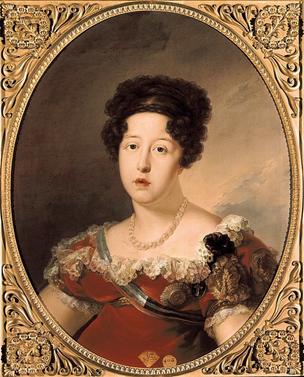Dona Maria Isabel de Braganza. Ritratto di Maria Isabella del Portogallo (o Maria Isabella di Braganza) da Vicente Lopez y Portana