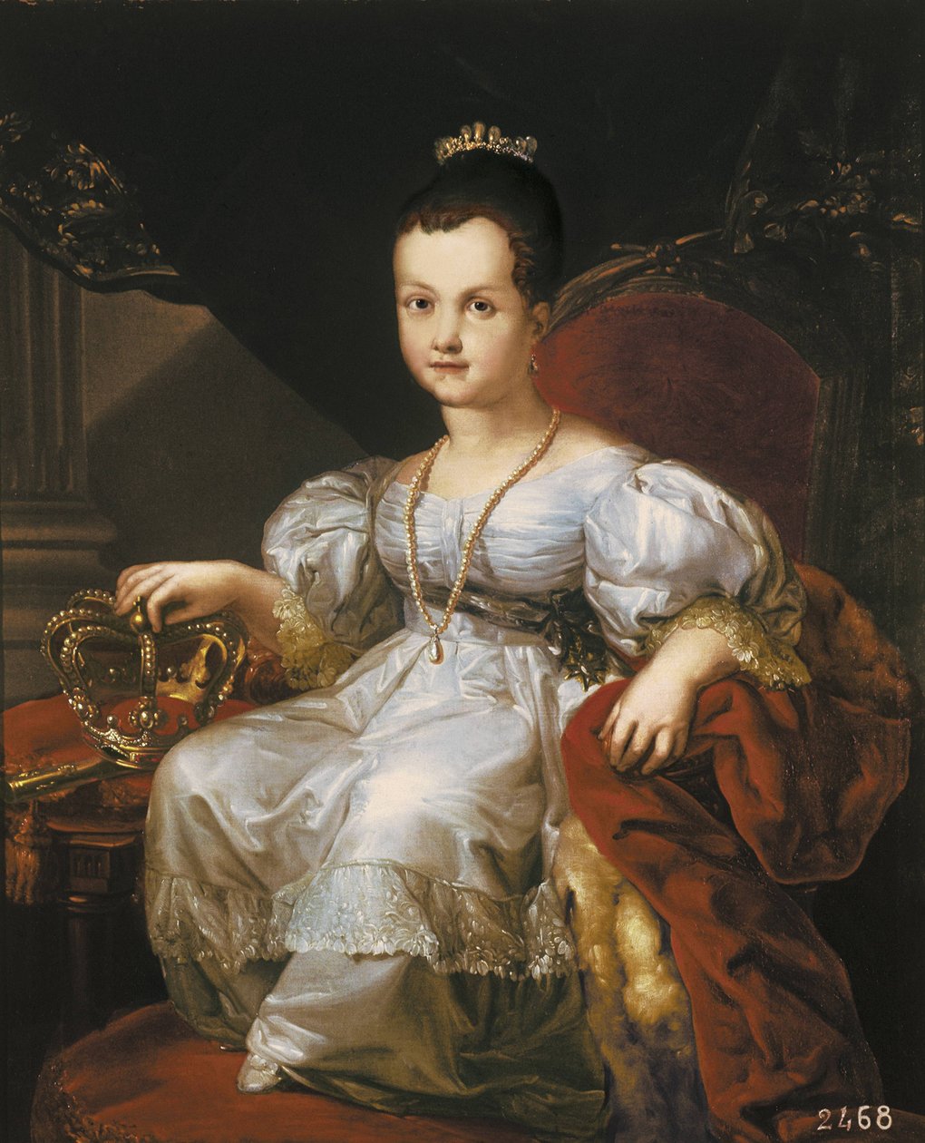 Ritratto di Isabella II da bambina da Vicente Lopez y Portana
