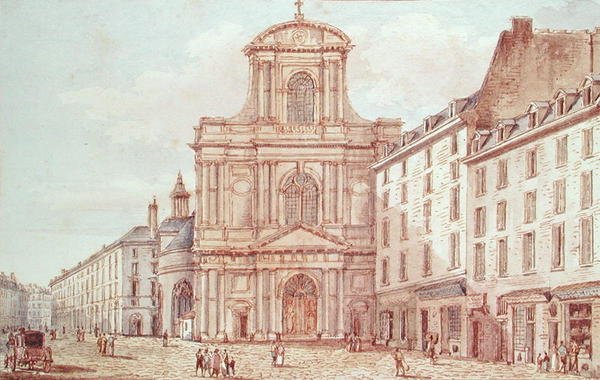 Veduta del portale della chiesa di Saint-Gervais, Parigi da Victor Jean Nicolle