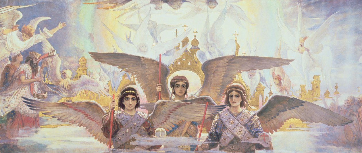 Pannello centrale dalla Soglia del Paradiso, 1885-96 da Victor Mikhailovich Vasnetsov