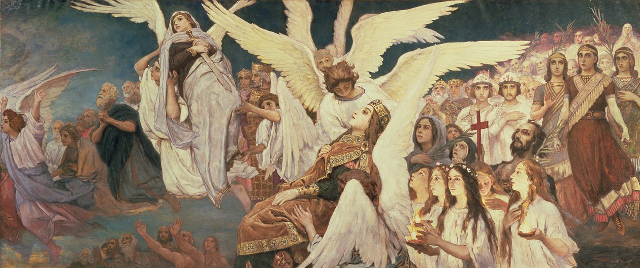 Pannello destro dalla Soglia del Paradiso, 1885-96 da Victor Mikhailovich Vasnetsov
