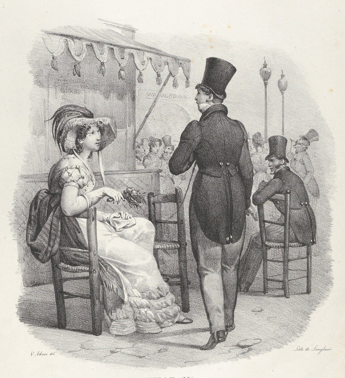 Cap. IV: Elle me regard! Dieu quel bonheur! Lei mi nota! Che felicità!, 1824 da Victor Adam