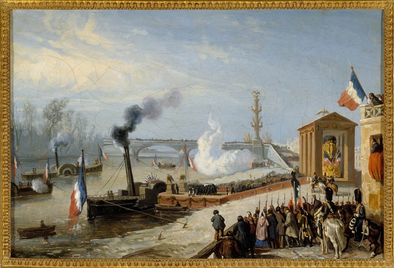 Sbarco delle ceneri di Napoleone I a Courbevoie, il 15 dicembre da Victor Adam