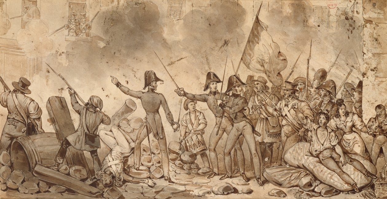 Presa della caserma di Rue de Babylone, 29 luglio 1830 da Victor Adam