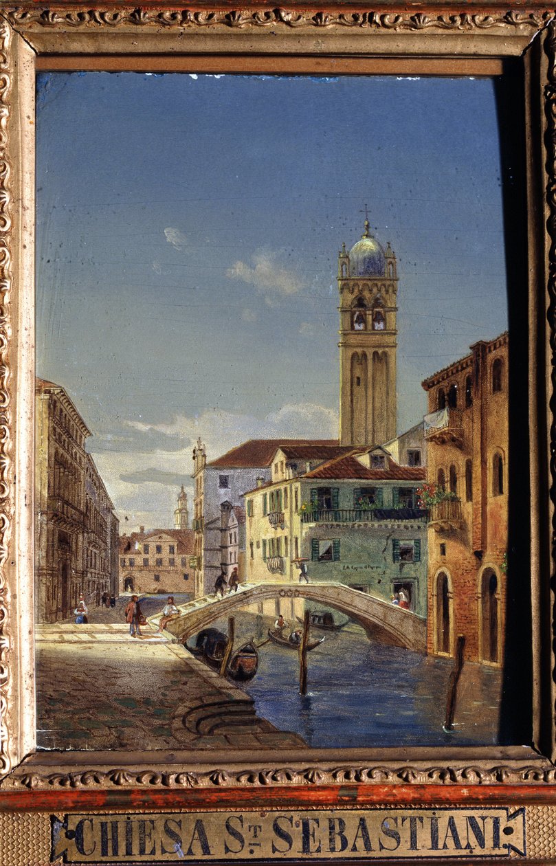 Veduta di Venezia: la chiesa di San Sebastiano da Victor Adam