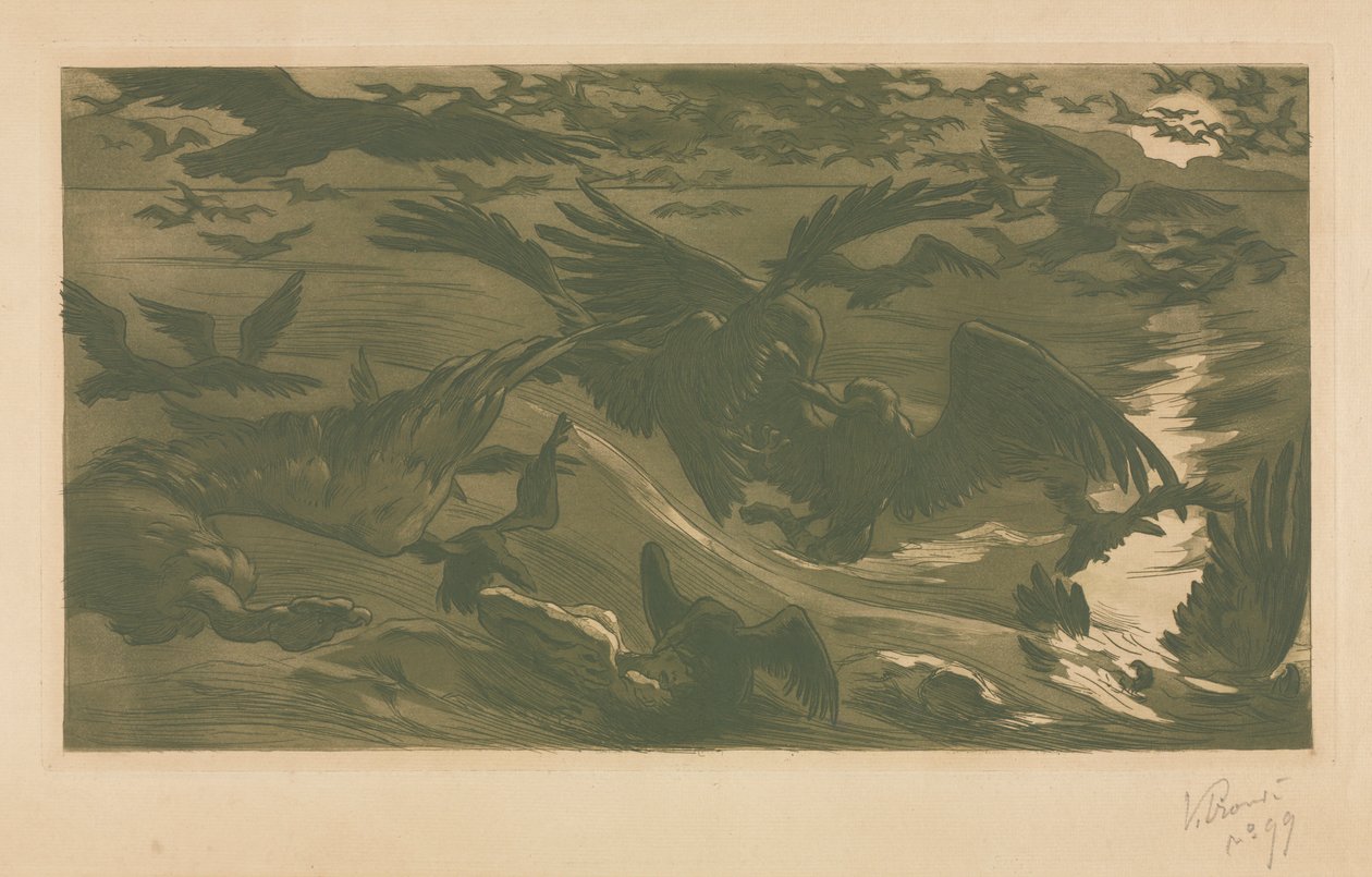 Uccelli rapaci da Victor Emile Prouve