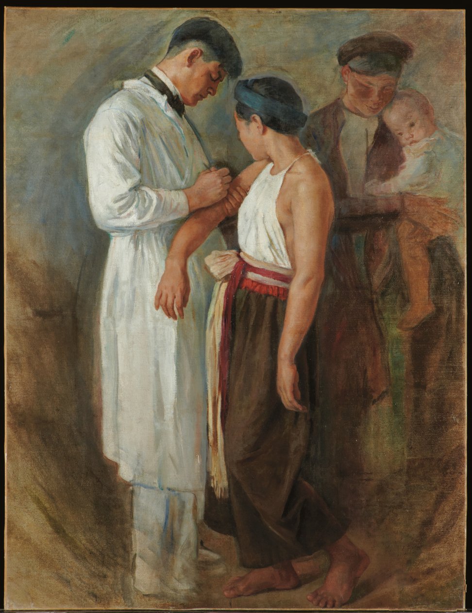 La vaccinazione, c.1923 da Victor Francois Tardieu