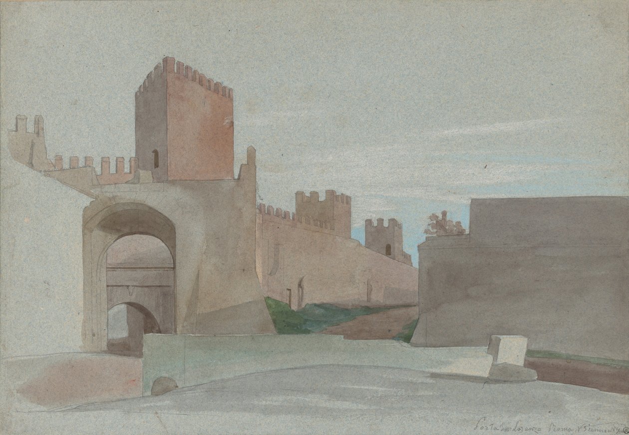 Porta San Lorenzo, Roma da Victor François Eloi Biennourry