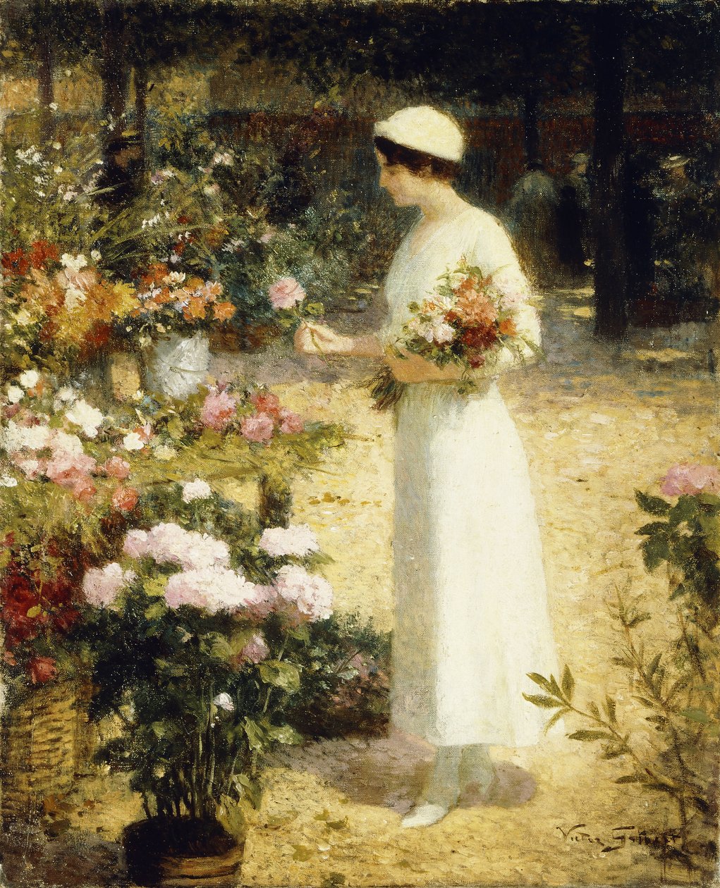 Al mercato dei fiori da Victor Gabriel Gilbert