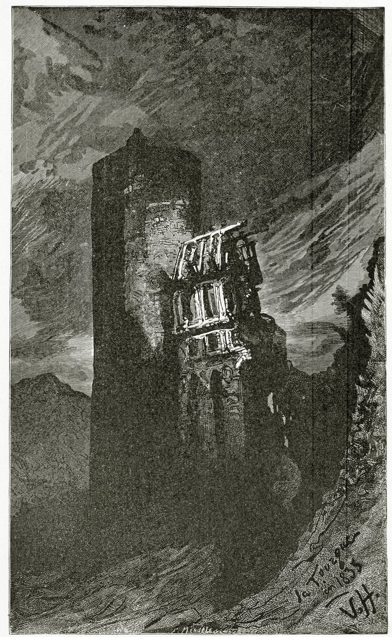 La Tourgue - illustrazione da Quatre Vingt Treize, XIX secolo da Victor Hugo