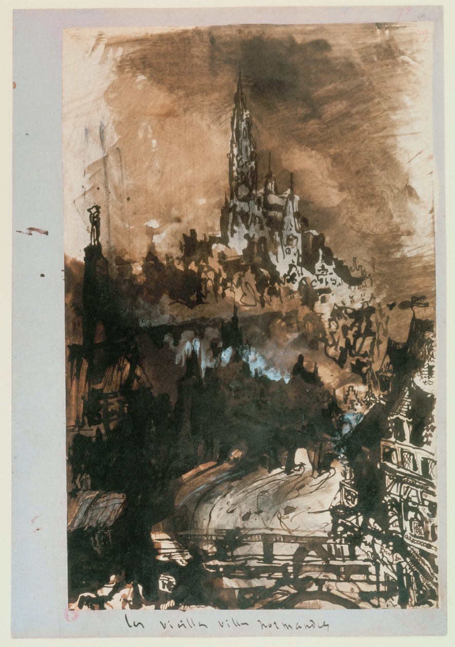 La città vecchia in Normandia da Victor Hugo