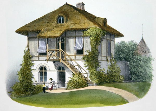Una casa a Enghien da Victor Jean Baptiste (after) Petit