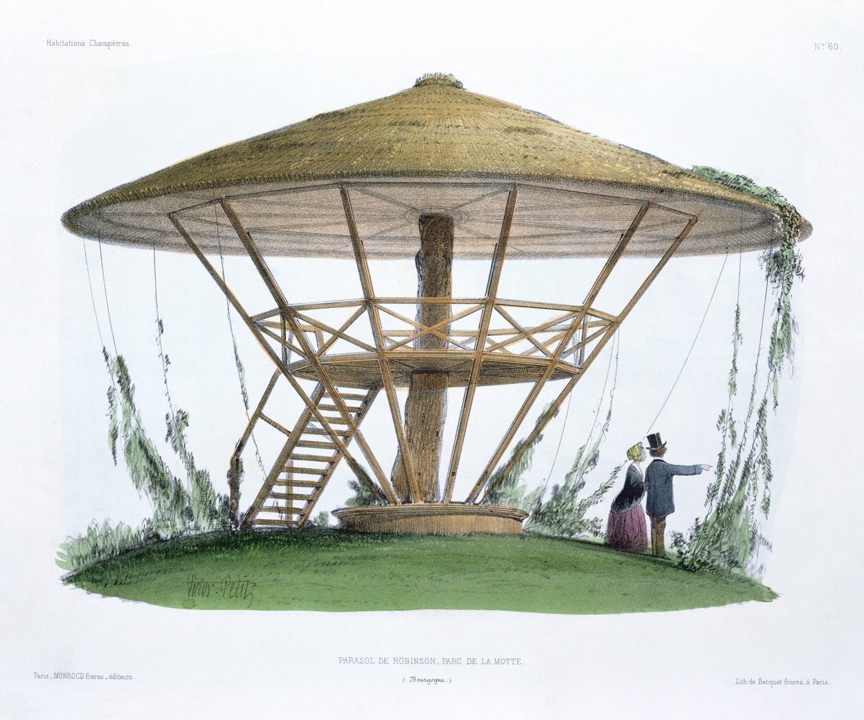 Il parasole di Robinson, Parc de la Motte, Borgogna, da 