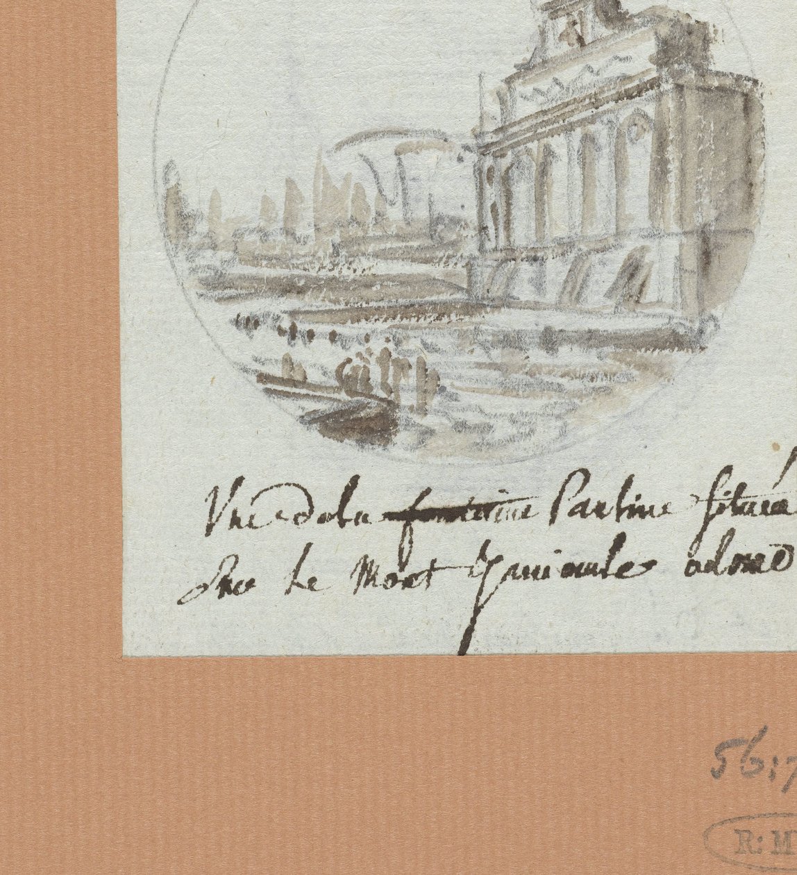De Aqua Paolo, der Brunnen auf dem Janiculus da Victor Jean Nicolle
