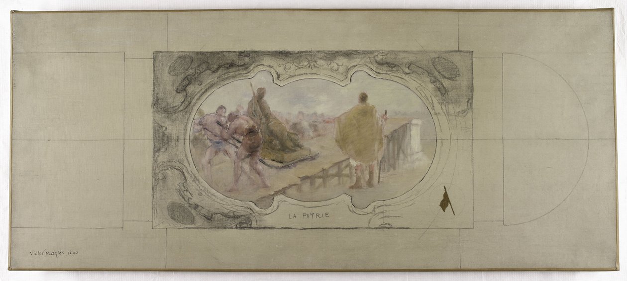 Bozzetto per la Galleria Lobau al Municipio di Parigi: La Patria da Victor Jean Pierre Maziès