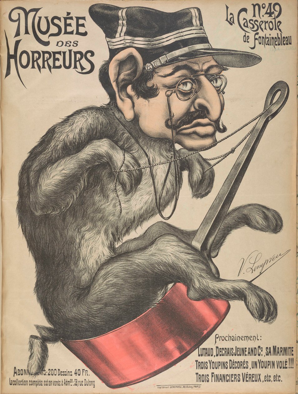 Musée des Horreurs Galleria degli Orrori: Alfred Dreyfus, 1900 da Victor Lenepveu
