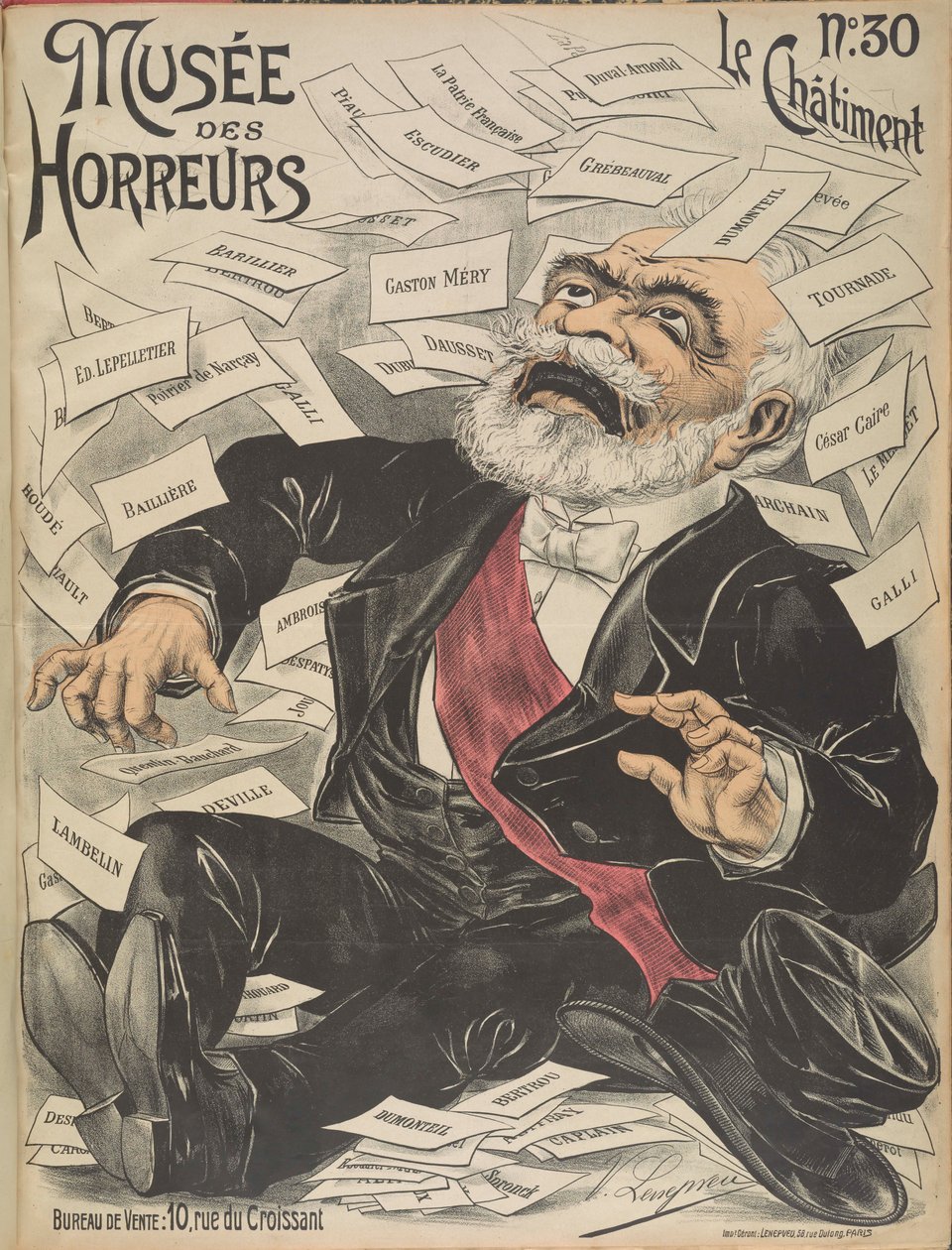 Musée des Horreurs Galleria degli Orrori: Émile Loubet, 1899 da Victor Lenepveu