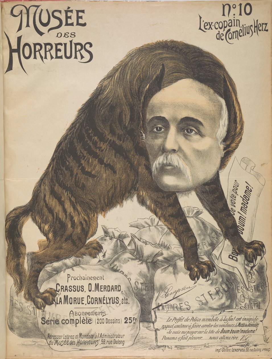 Musée des Horreurs Galleria degli Orrori: Georges Clemenceau da Victor Lenepveu