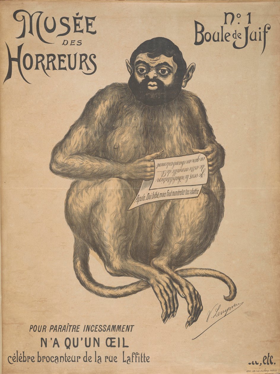 Musée des Horreurs Galleria degli Orrori: Joseph Reinach, 1899 da Victor Lenepveu