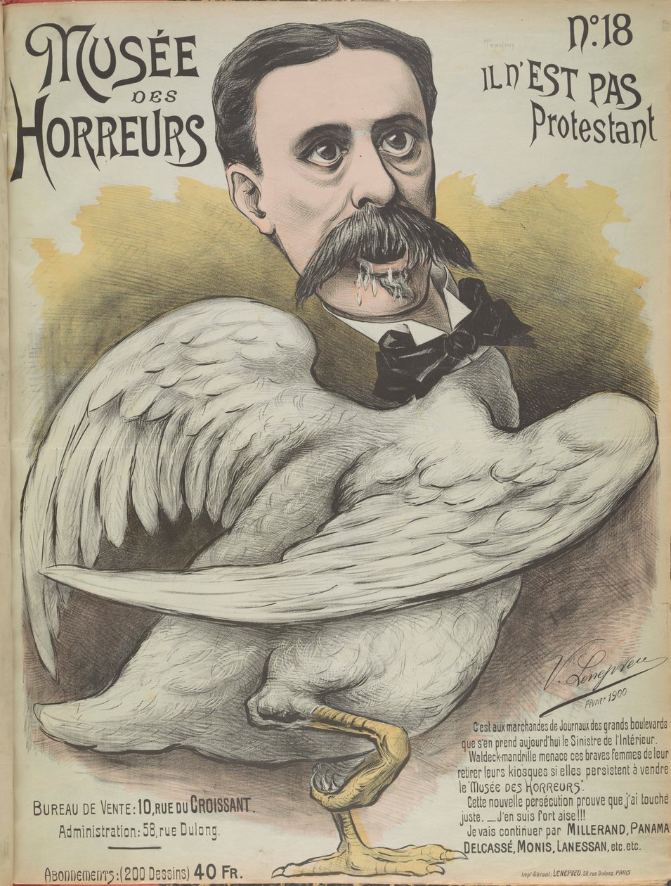 Musée des Horreurs Galleria degli orrori: Ludovic Trarieux da Victor Lenepveu